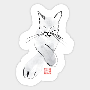 zen cat Sticker